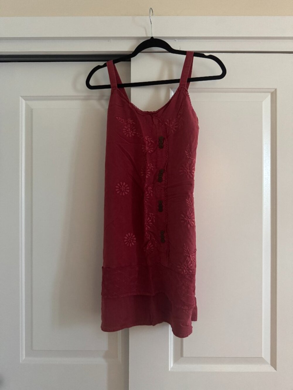 Raya Sun Vintage Boho Red Dress Y2k whimsigoth, Size Medium